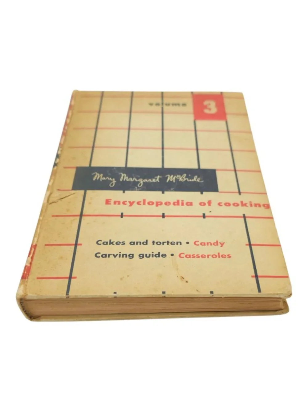 Mary Margaret McBride Encyclopedia of Cooking Volume 3 Vintage 1958 Cookbook HC